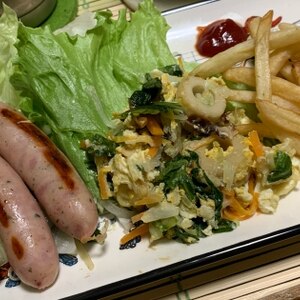 彩り野菜のだしつゆ炒め